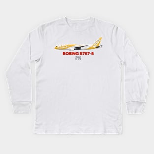 Boeing B787-8 - Scoot Kids Long Sleeve T-Shirt